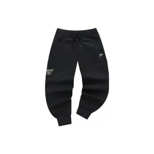 FILA FUSION BASEBALL Series Knitted Sweatpants Men Black