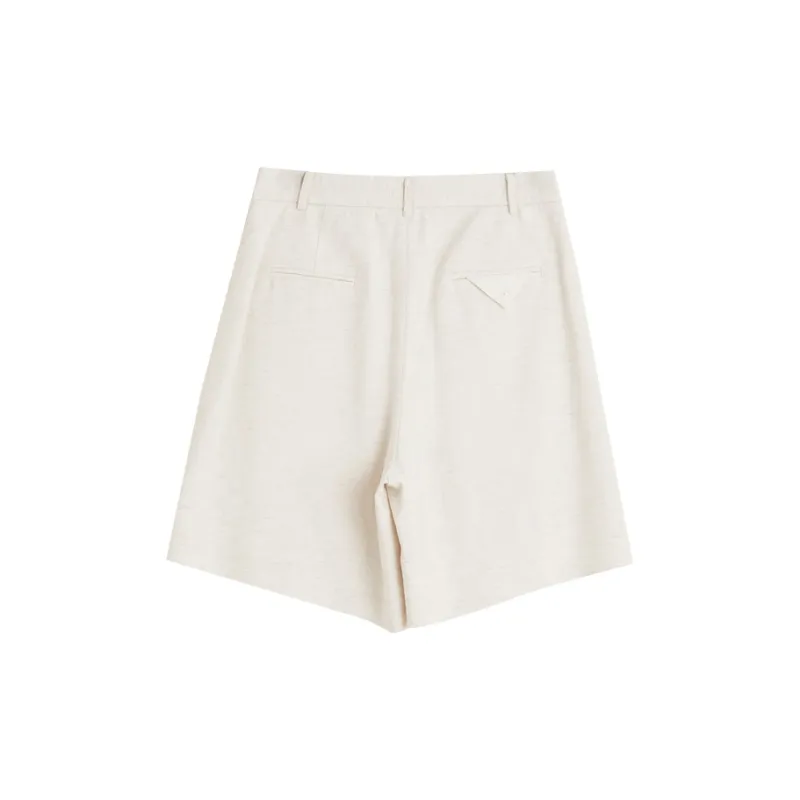 ELLE Summer Casual Shorts Women's Ecru-1