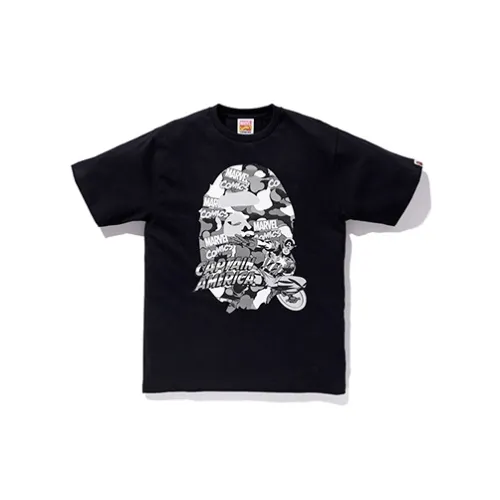 Marvel X A BATHING APE Bape T-Shirts Unisex