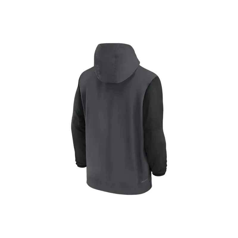 Jordan Ucla Bruins Sideline Pre Game Player Men's Jordan College 1/2 Zip Hooded Jacket-1