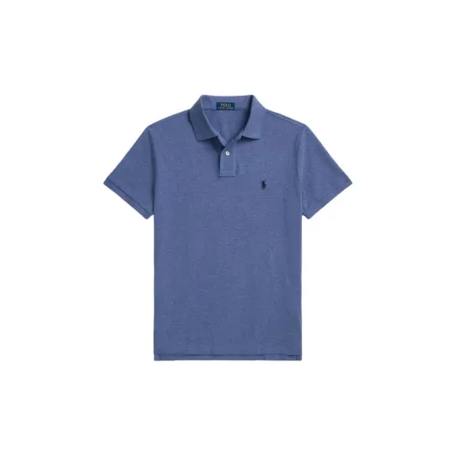 Polo Ralph Lauren Polo Shirts Men Distressed Royal Blue