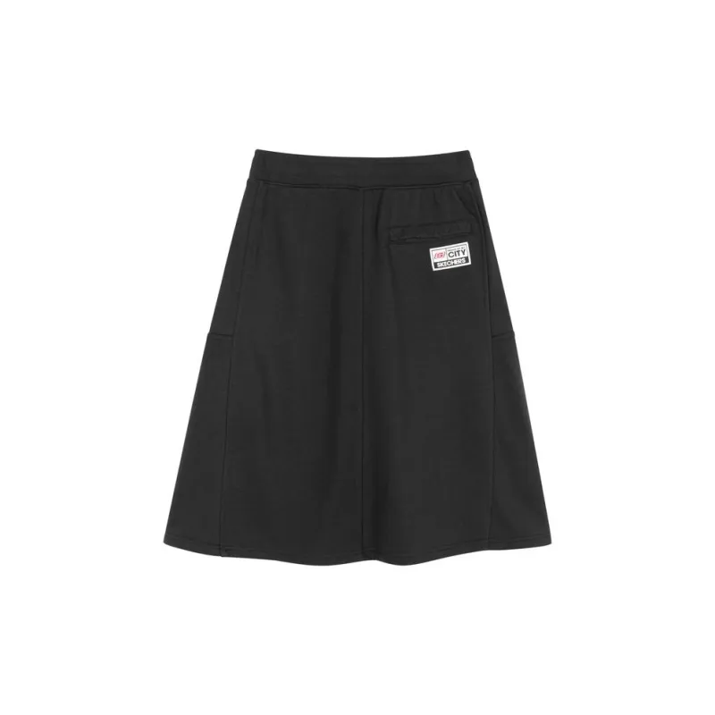 Skechers Casual Long Skirts Women's Pitch Black-1