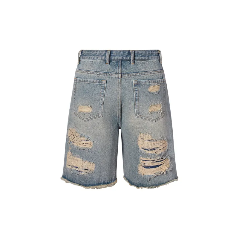 ROCAWEAR Denim Shorts Unisex Washed Blue-1