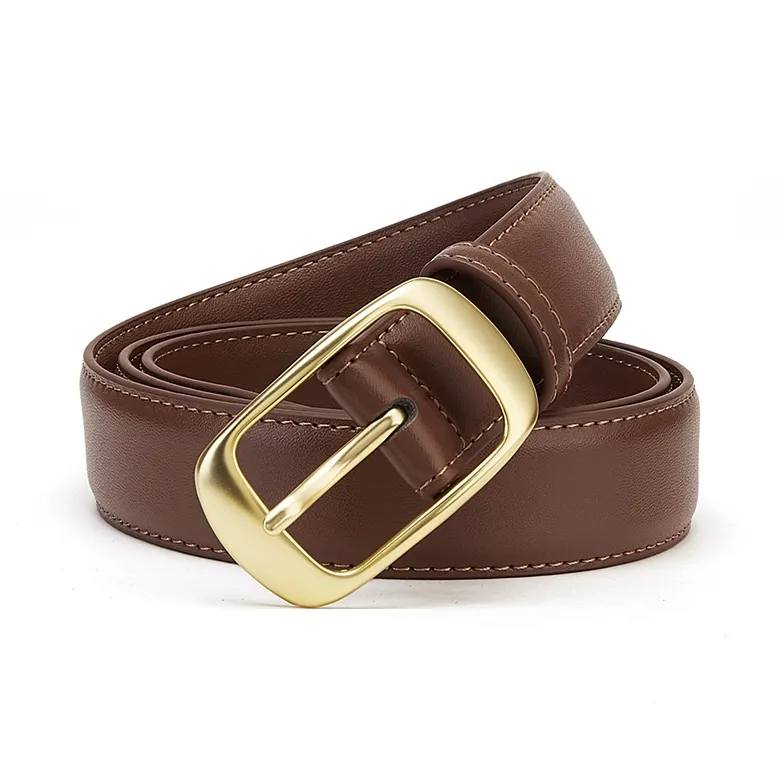 FAIRWHALE Vintage Trendy Classic Niche Cow Split Leather Leather Belts Women's 2.8cm-5