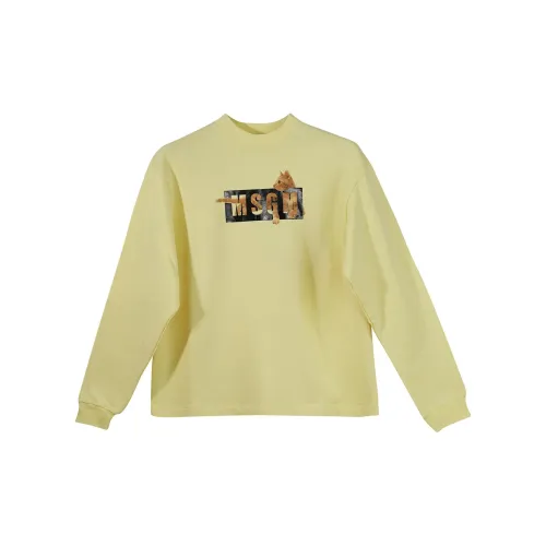 MSGM Sweatshirts Unisex Yellow