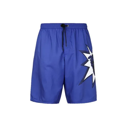 VERSACE Casual Shorts Men Royal Blue