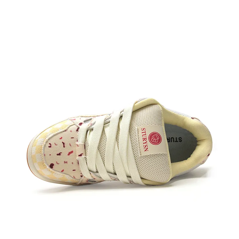 STUR YSN Wear resistant And Lightweight Low Top Skateboard Shoes Unisex Cranberry-3