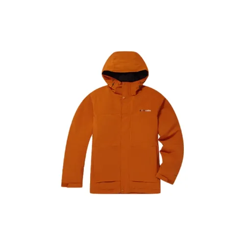 Columbia Windbreaker Jackets Men Orange