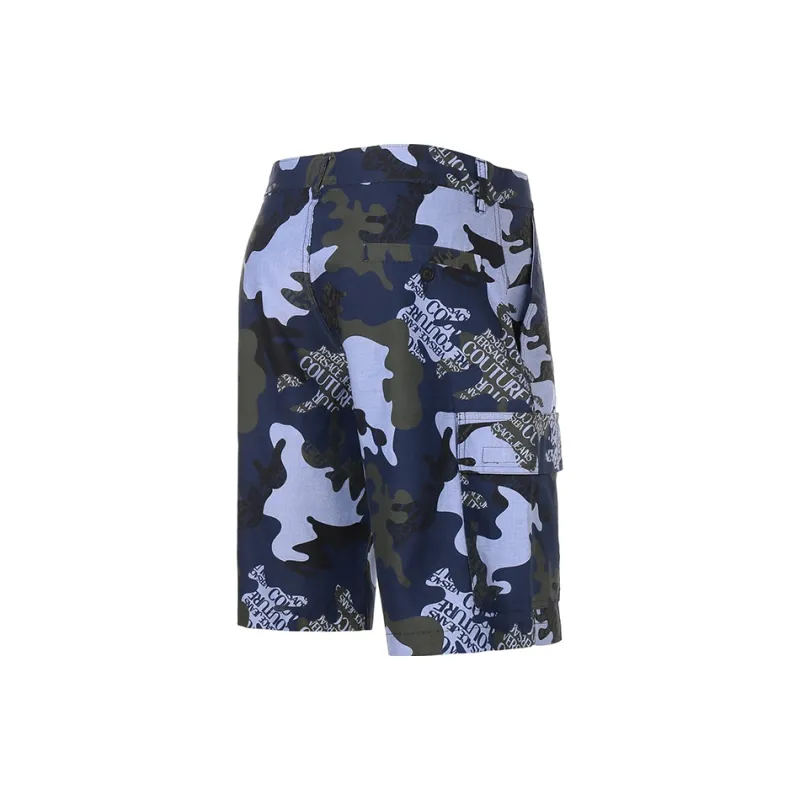 VERSACE JEANS COUTURE Shorts Men's Camouflage Blue-2