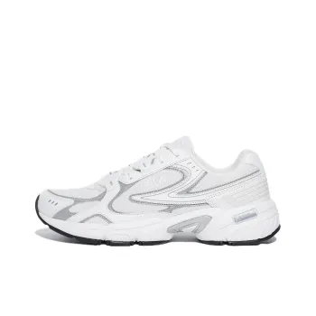 FILA Recharge Anti Slip Wear Resistant Low Top Casual Shoes Unisex White Gray