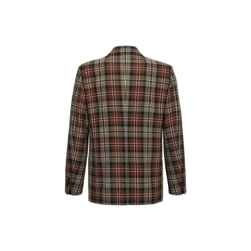 ETRO Double Breasted Check Patterned Blazer-1