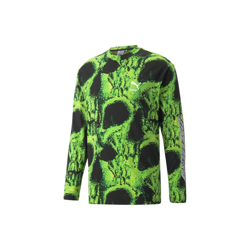 PUMA ESS+ T Shirts Unisex Green-0
