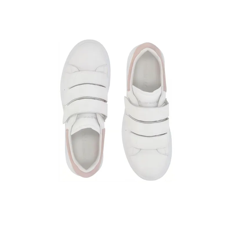 Alexander McQueen Oversized Triple Strap Sneaker 'White Pink' Women's-4