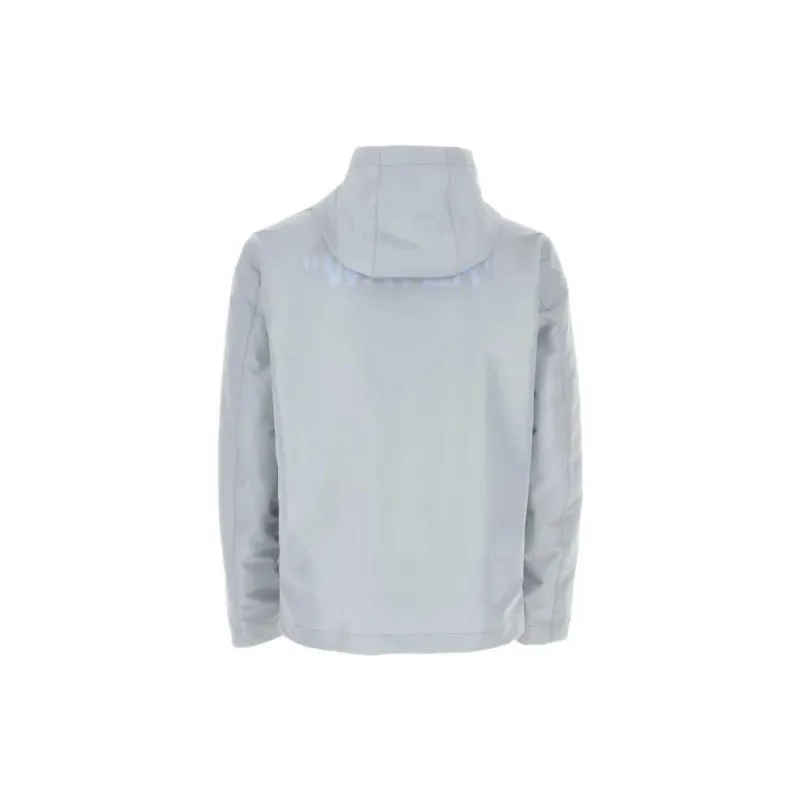 OFF WHITE Quote Zip Up Hooded Windbreaker-1