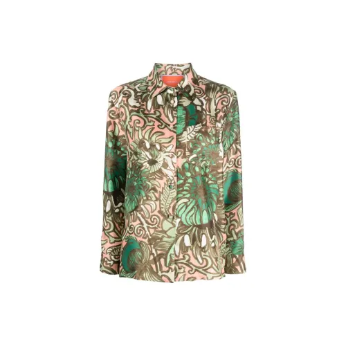 La DoubleJ Boy Floral-print Silk Shirt