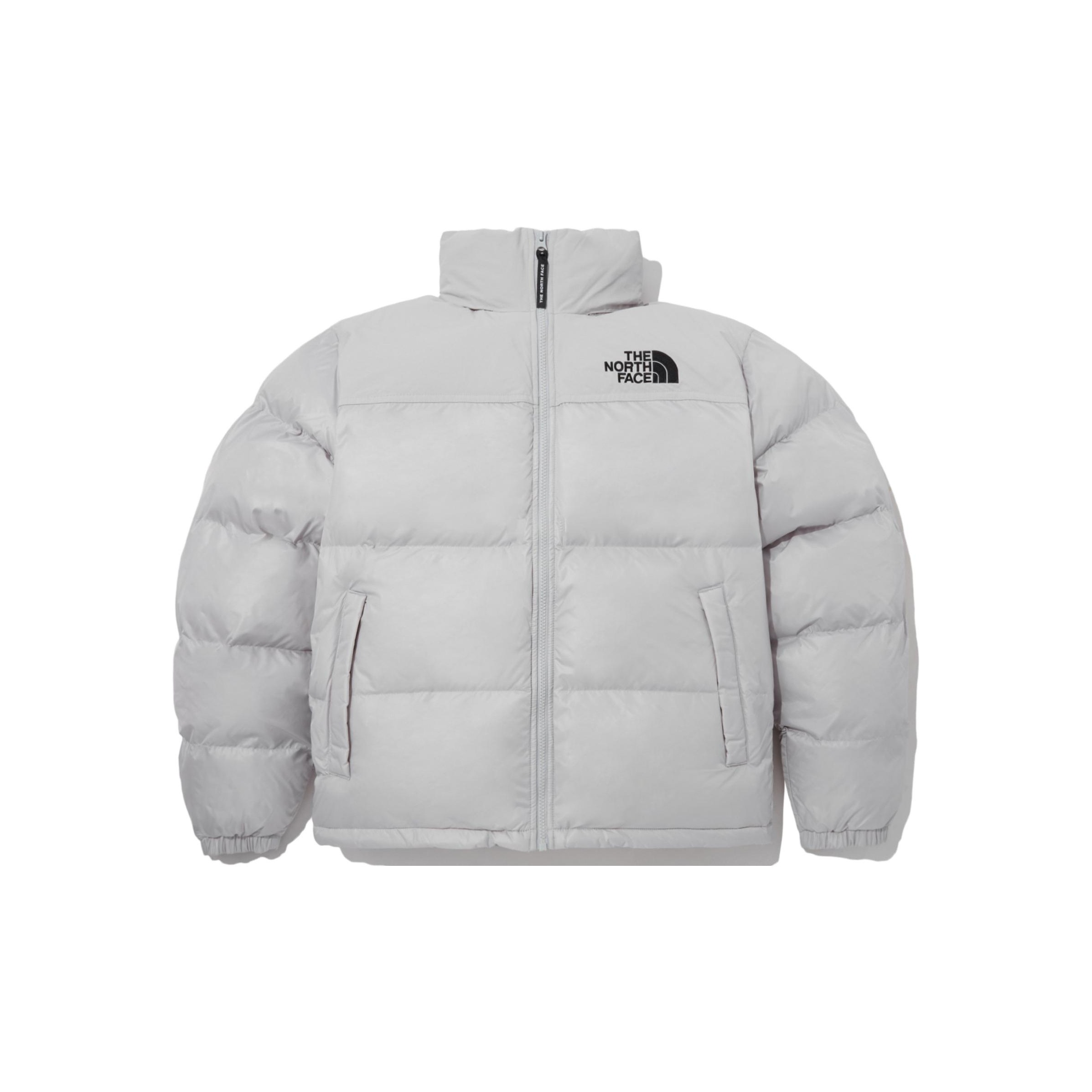 North face puffer jacket mens grey online