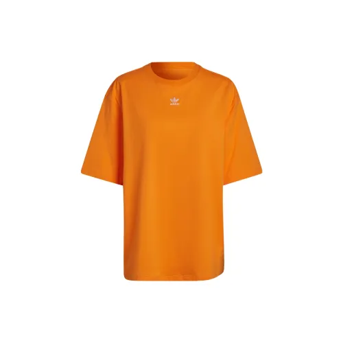 Adidas Originals T-Shirts Women's Light Orange Yellow