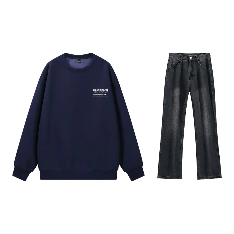 SUNSETMONENT Sweatshirt Set Unisex-18