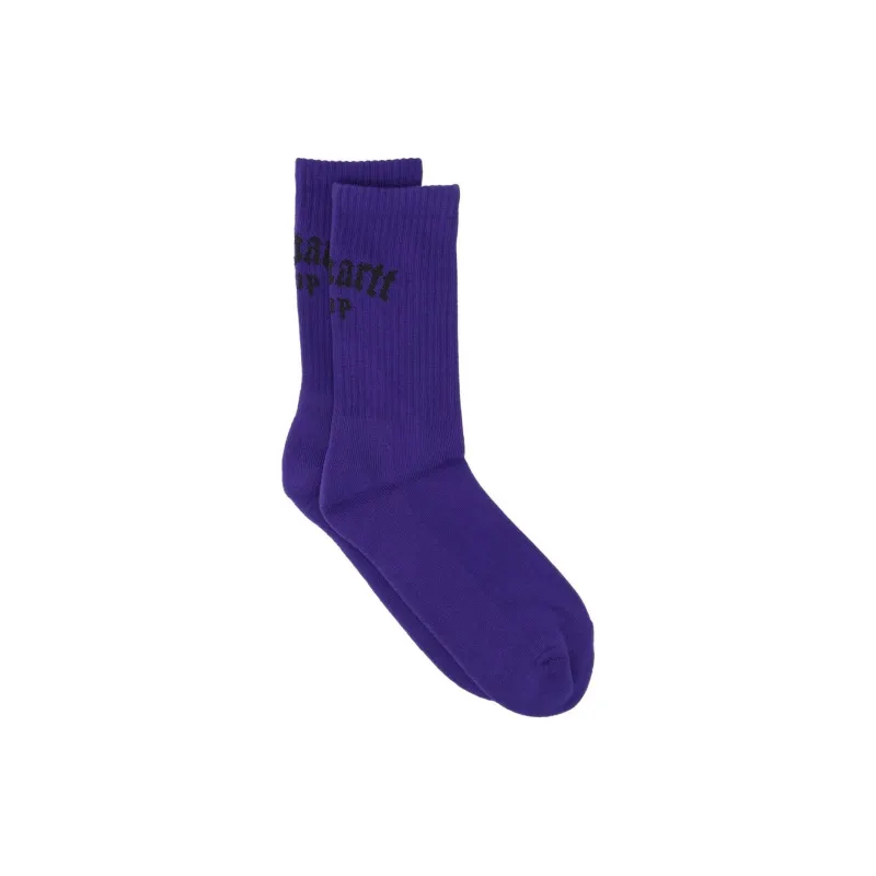 Carhartt Logo Intarsia-Knit Stretched Socks-1