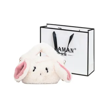 FAMAN Plush One Shoulder Handbags Regular Women's White