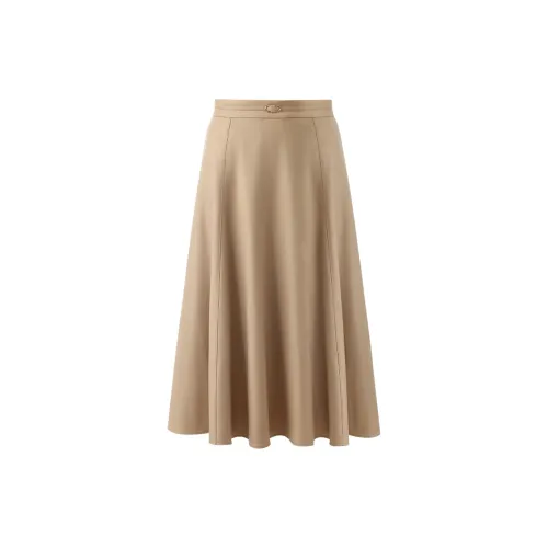 GOELIA Casual Long Skirts Women's 61Y Light Camel