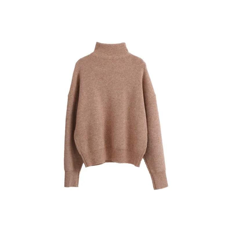 Olrain Knitwear Women's Light Camel-1