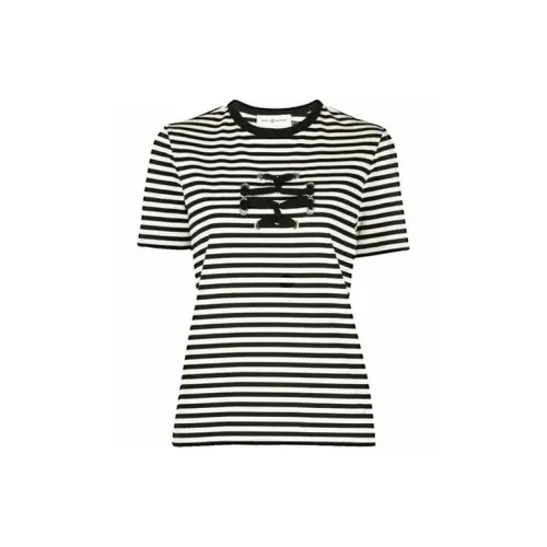 TORY BURCH T-Shirts Women's Black/White