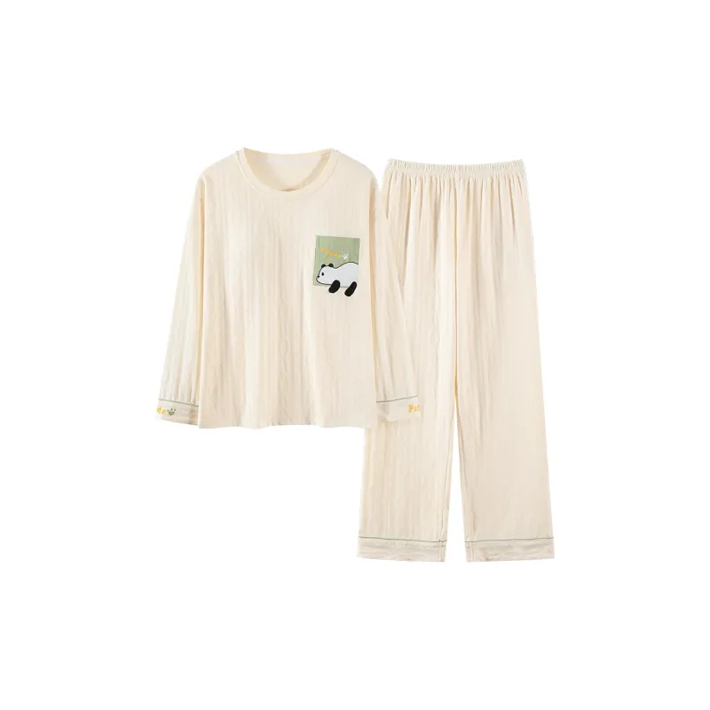 Mulong Family Pajama Set Women's Apricot-0
