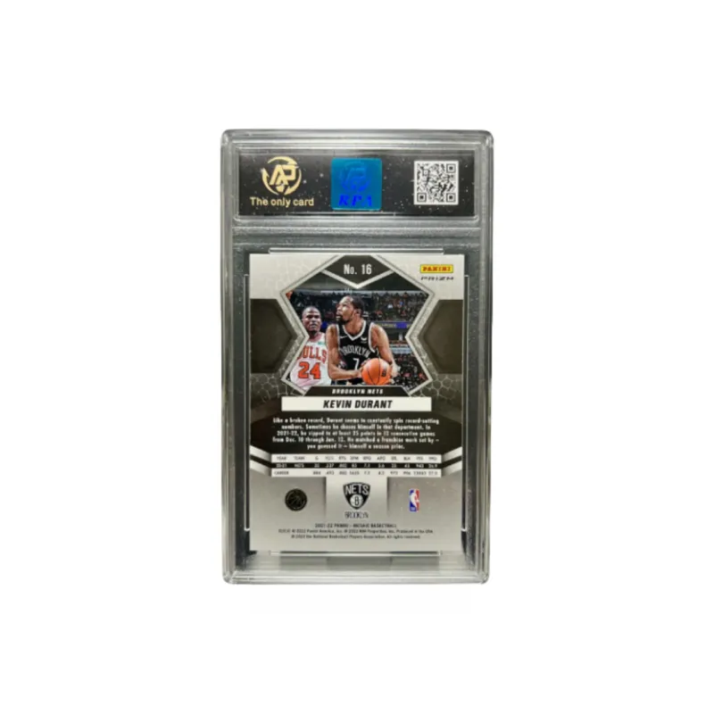 PANINI KD Player Card Nets Era Preparing For Slam Dunk Silver Fold Multicolor Holographic Card Graded Cards 1 Pc-1