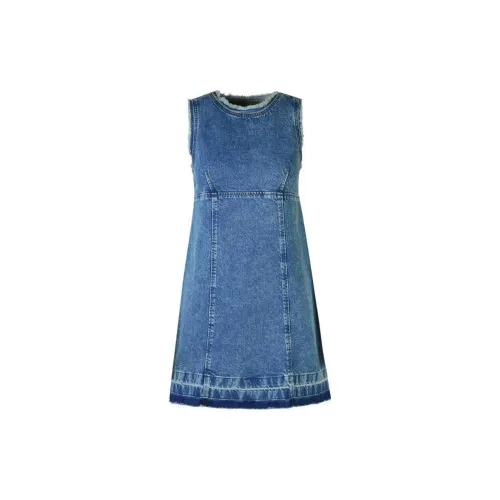 MOSCHINO Sleeveless Dresses Women's Blue