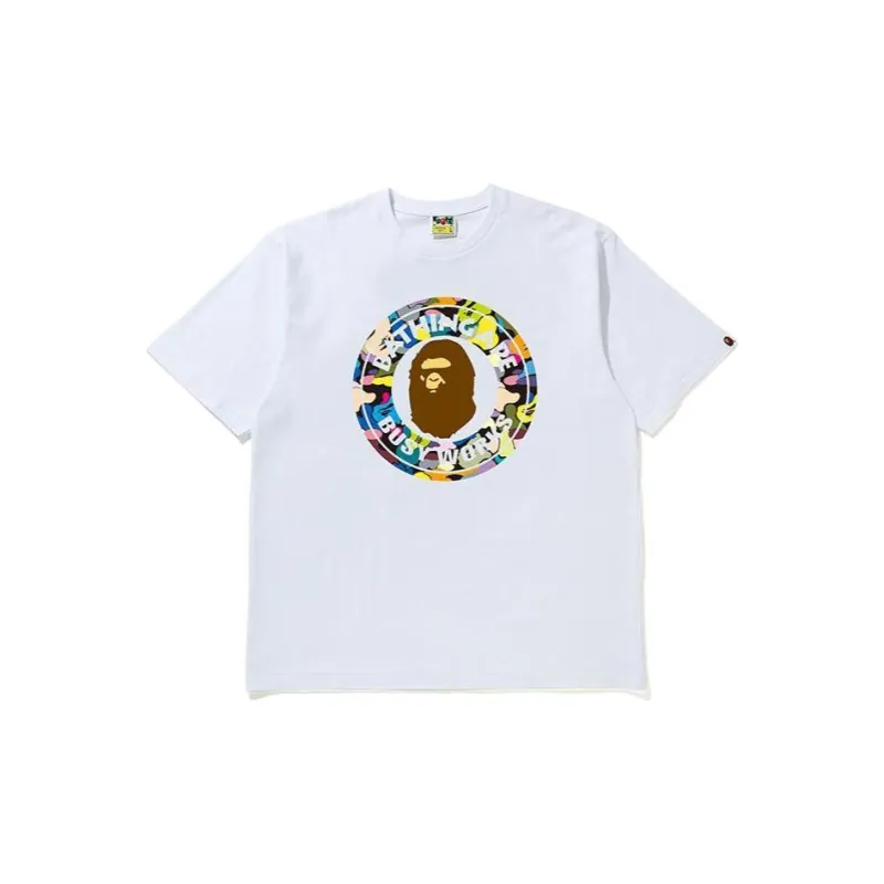 A BATHING APE Multi Camo Busy Works Tee-1