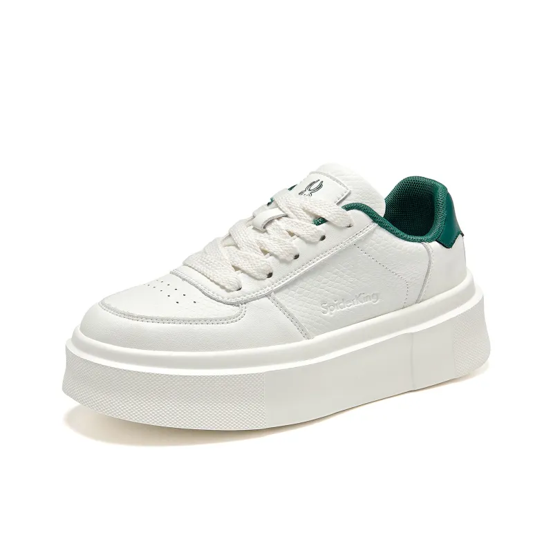 Spider King Low Top Skateboard Shoes Women's Green-3