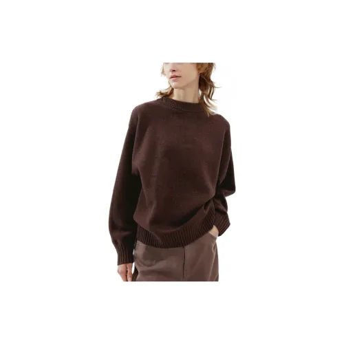 UNIQLO U Collection Cashmere Sweaters Unisex Chestnut