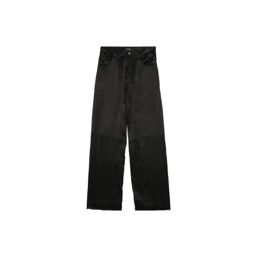 Balenciaga Baggy Casual Pants Unisex Black