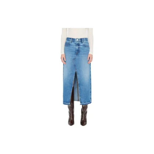 FRAME Denim Long Skirts Women's Blue