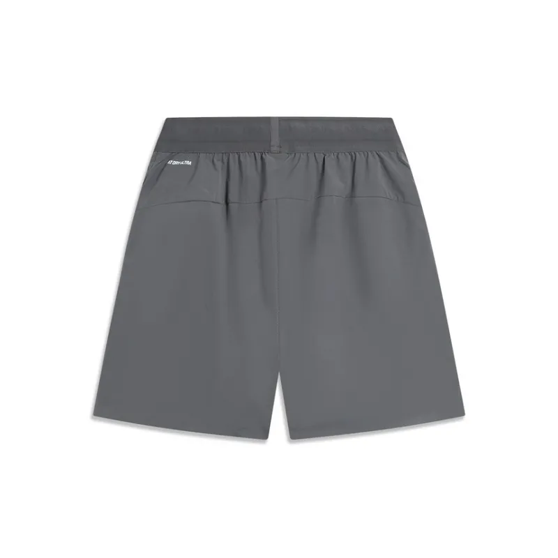 LiNing Badfive Casual Shorts Men's Black Limewash Gray-1