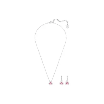 Swarovski Una Faux Crystal Necklaces Unisex Pink