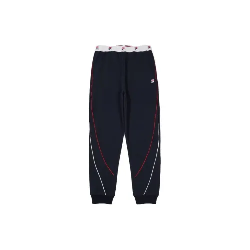 FILA Knitted Sweatpants Unisex Marine Blue