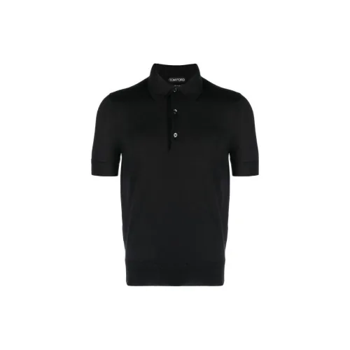 TOM FORD Cashmere Short-sleeve Polo Shirt