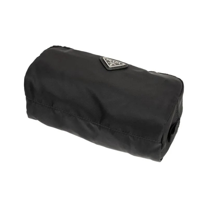 PRADA Nylon Makeup Bags Clutches Unisex Black-3