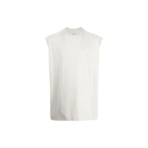 RICK OWENS Tank Tops Men Light Gray