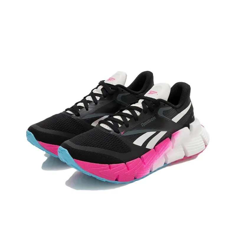 Reebok FLOATZIG 1 Anti Slip Wear Resistant Low Top Casual Running Shoes Unisex Black Pink White-3