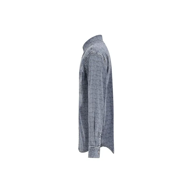 RARE Long Sleeved Shirt Men's Steel Blue-2