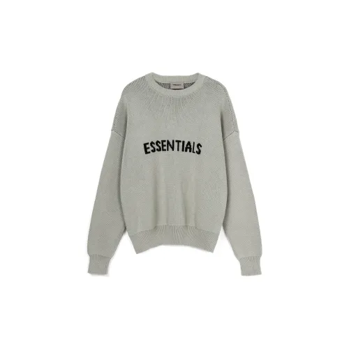 Fear of God Essentials SSENSE Exclusive Pullover Sweater Concrete