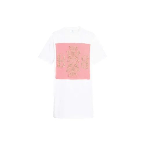 Barrie Logo-patch Cotton T-shirt Dress