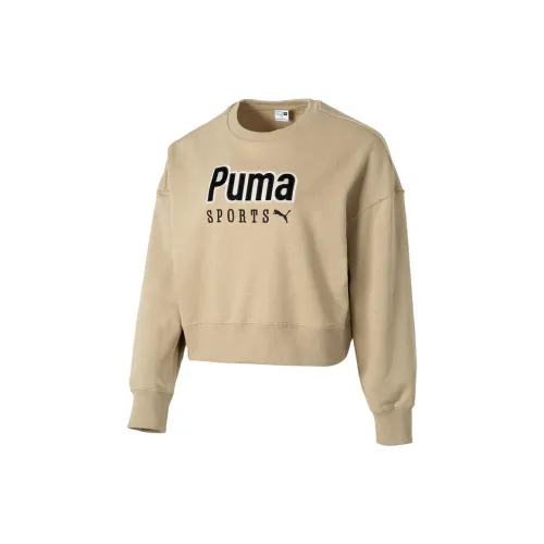 PUMA Sweatshirts Women's Khaki