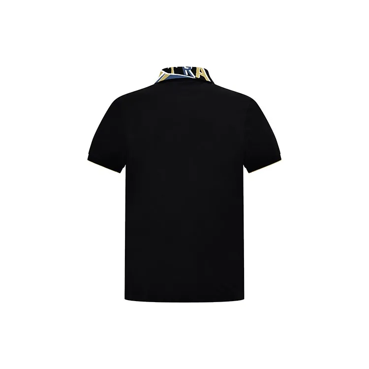 RARE Short Sleeved T Shirts Polo Shirt Men's Black-1