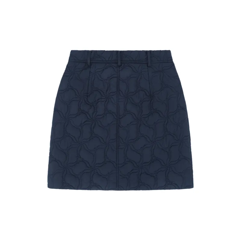 LI NING 1990 Classic Collection Casual Short Skirts Women's Dark Marine Blue-1