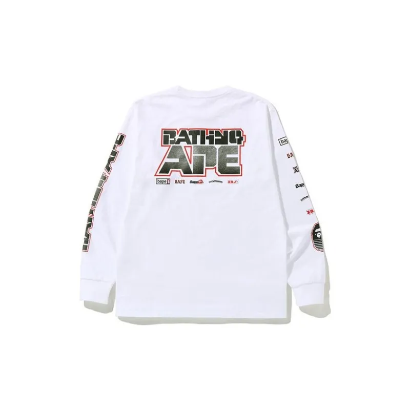 A BATHING APE Graphic #1 L/S Tee-1