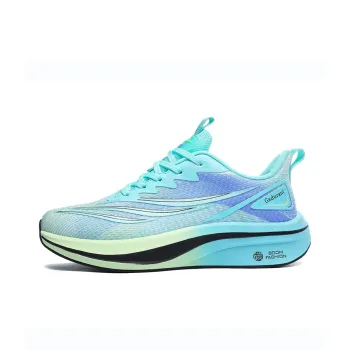 Gaius Durant Cushioned Wear Resistant Breathable Slip Resistant Low Top Running Shoes Unisex Aqua Blue